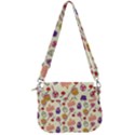 Cupcake Pattern Lollipop Saddle Handbag View3