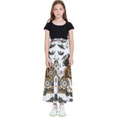 Im Fourth Dimension Colour 73 Kids  Flared Maxi Skirt by imanmulyana