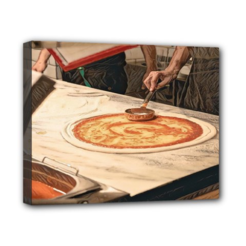 Let`s Make Pizza Canvas 10  X 8  (stretched) by ConteMonfrey
