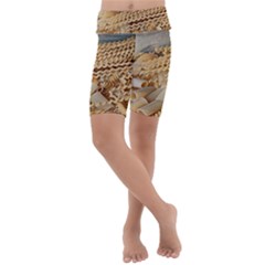 Pasta La Vista, Baby! - Italian Food Kids  Lightweight Velour Cropped Yoga Leggings by ConteMonfrey