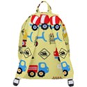 Seamless pattern vector industrial vehicle cartoon The Plain Backpack View3
