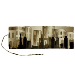 Architecture City House Roll Up Canvas Pencil Holder (m) by Jancukart