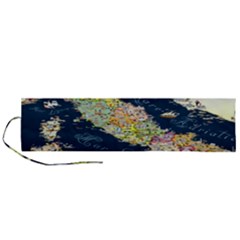 Map Italy Blue Roll Up Canvas Pencil Holder (l) by ConteMonfrey