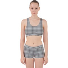 Vintage Gray Plaids Work It Out Gym Set by ConteMonfrey