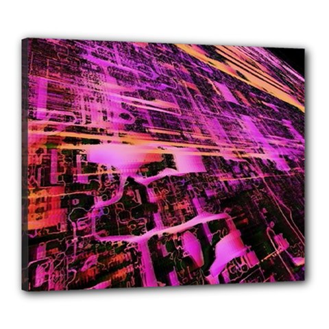 Mirror Fractal Canvas 24  X 20  (stretched) by Sparkle