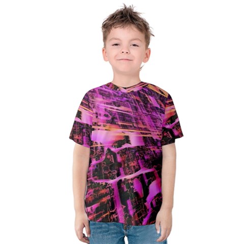 Mirror Fractal Kids  Cotton Tee by Sparkle