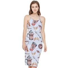 Coffee Coffeemania Caffeine Bodycon Cross Back Summer Dress by Wegoenart