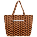 Cute Pumpkin Black Small Zip Up Canvas Bag View3