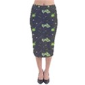 Halloween - The Witch Is Back   Velvet Midi Pencil Skirt View1