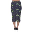 Halloween - The Witch Is Back   Velvet Midi Pencil Skirt View2