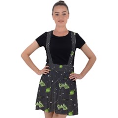 Halloween - The Witch Is Back   Velvet Suspender Skater Skirt by ConteMonfrey