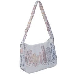 Buildings, Building City Building Condominium Skyscraper Zip Up Shoulder Bag by Jancukart