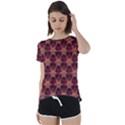 Background Pattern Icon Design Short Sleeve Foldover Tee View1