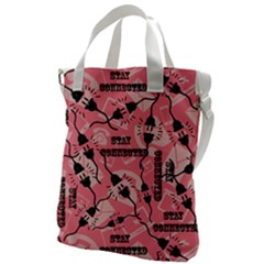 Connection Get Connected Technology Canvas Messenger Bag by Ravend