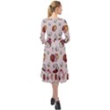 Cake Cupcake Sweet Dessert Food Ruffle End Midi Chiffon Dress View2