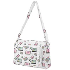 Computer Technology Communication Front Pocket Crossbody Bag by Wegoenart