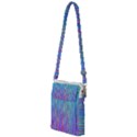 Blue Magenta Speckles Line Multi Function Travel Bag View1