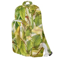Pear Fruit Tree Organic Pattern Double Compartment Backpack by Wegoenart