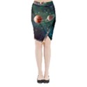 Planet Galaxy Fantasy Midi Wrap Pencil Skirt View1