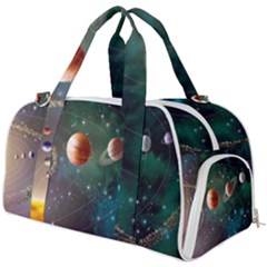 Planet Galaxy Fantasy Burner Gym Duffel Bag by danenraven