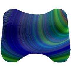 Space Design Abstract Sky Storm Head Support Cushion by danenraven