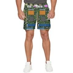 Illustration Motherboard Pc Computer Men s Runner Shorts by danenraven