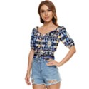 Cobalt symmetry Button up blouse View2