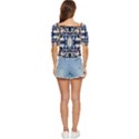 Cobalt symmetry Button up blouse View4