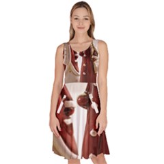 Christmas Figures 3 Knee Length Skater Dress With Pockets by artworkshop