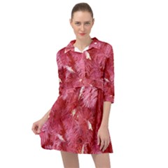 Pink Christmas Tree Mini Skater Shirt Dress by artworkshop