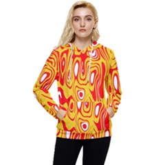Red-yellow Women s Lightweight Drawstring Hoodie by nateshop