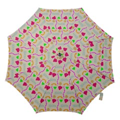 Geometric Shape Pattern Shapes Hook Handle Umbrellas (small) by Wegoenart