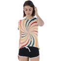 Swirl Star Pattern Texture Vintahe Classic Old Short Sleeve Foldover Tee View1