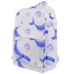 Whale Fish Sea Pattern Mammal Ocean Classic Backpack by Ravend