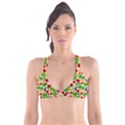 Food Illustration Pattern Texture Plunge Bikini Top View1
