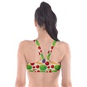 Food Illustration Pattern Texture Plunge Bikini Top View2