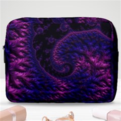 Fractal Mandelbrot Abstract Background Pattern Make Up Pouch (large) by danenraven