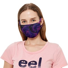 Fractal Mandelbrot Abstract Background Pattern Crease Cloth Face Mask (adult) by danenraven