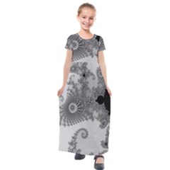 Apple Males Almond Bread Abstract Kids  Short Sleeve Maxi Dress by danenraven