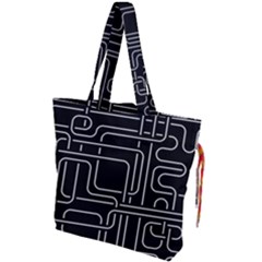 Illustration Circuit Cpu Pcb Electronic Wires Drawstring Tote Bag by Wegoenart