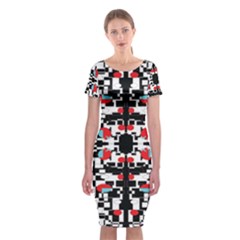 A-new-light Classic Short Sleeve Midi Dress by DECOMARKLLC