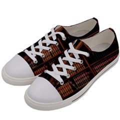 Book Bookshelf Bookcase Library Men s Low Top Canvas Sneakers by Ravend