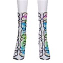 Brain Mind Psychology Idea Drawing Crew Socks View1