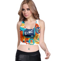 Natural Science Physics Laboratory Formula Racer Back Crop Top by danenraven