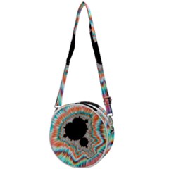 Fractal Abstract Background Crossbody Circle Bag by Wegoenart