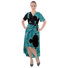Mandelbrot Apple Fractal Abstract Front Wrap High Low Dress by Wegoenart