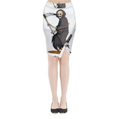 Halloween Midi Wrap Pencil Skirt by Sparkle