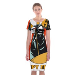 Halloween Classic Short Sleeve Midi Dress by Sparkle