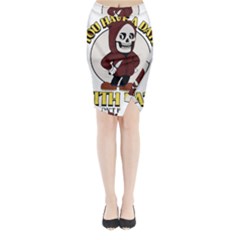 Halloween Midi Wrap Pencil Skirt by Sparkle