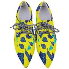 Sheets Pattern Picture Detail Pointed Oxford Shoes by Ravend